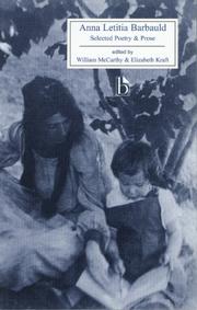 Cover of: Anna Letitia Barbauld by Anna Laetitia Barbauld, Elizabeth Kraft