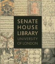 Cover of: Senate House Library University Of London