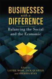 Cover of: Businesses With A Difference Balancing The Social And The Economic