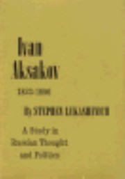 Cover of: Ivan Aksakov 18231886
            
                Harvard Historical Monographs