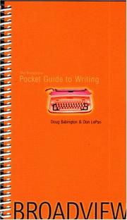 Cover of: The Broadview pocket guide to writing