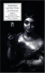 Cover of: Fantomina and other works