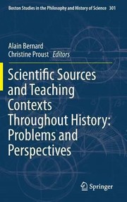Cover of: Scientific Sources And Teaching Contexts Problems And Perspectives