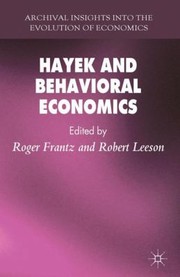 Cover of: Hayek And Behavioral Economics