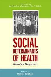 Cover of: Social Determinants of Health: Canadian Perspectives