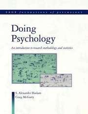 Cover of: Doing Psychology An Introduction To Methods And Statistics