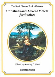 Cover of: Christmas And Advent Motets For 4 Voices