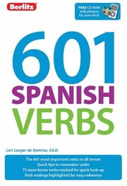 Cover of: 601 Spanish Verbs With CD Audio