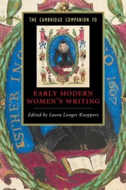 Cover of: The Cambridge Companion To Early Modern Womens Writing by 
