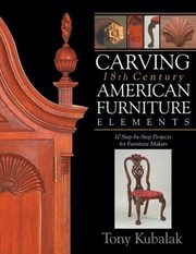 Cover of: Carving 18th Century American Furniture Elements 10 Stepbystep Projects For Furniture Makers by 