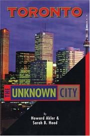 Cover of: Toronto by Howard Akler, Sarah B. Hood