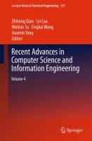 Cover of: Recent Advances In Computer Science And Information Engineering
