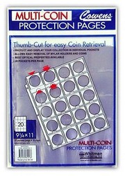 Cover of: 8 Count Bag Thumb Cut Coin Holder Sheets