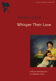 Cover of: Whisper Their Love (Little Sister's Classics) by Valerie Taylor