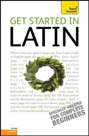 Cover of: Get Started in Latin
            
                Teach Yourself Level 3 Paperback