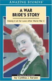 Cover of: A War Bride's Story: Risking It All for Love After World War II (Amazing Stories)