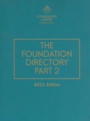 Cover of: The Foundation Directory 2011