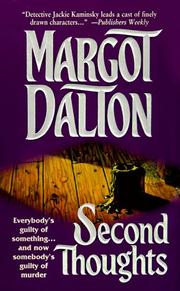 Cover of: Second Thoughts (Jackie Kaminsky Mysteries) by Margot Dalton