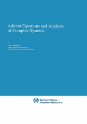 Cover of: Adjoint Equations And Analysis Of Complex Systems by Guri I. Marchuk