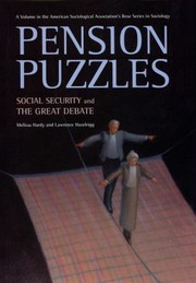 Cover of: Pension Puzzles Social Security And The Great Debate