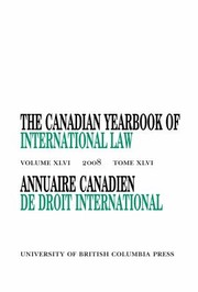 Cover of: Canadian Yearbook Of International Law 2008