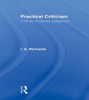 Cover of: Practical criticism | 