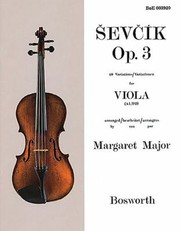 Cover of: Sevcik for Viola Opus 3