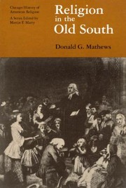 Cover of: Religion In The Old South by 