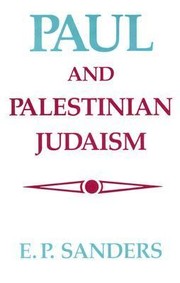 Cover of: Paul and Palestinian Judaism P