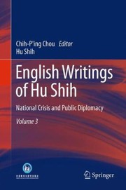 Cover of: English Writings Of Hu Shih