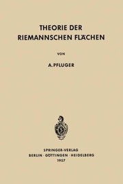 Cover of: Theorie Der Riemannschen Flchen