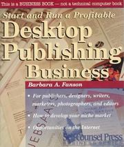 Cover of: Start and Run a Profitable Desktop Publishing Business (Self-Counsel Business)