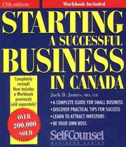 Cover of: Starting a Successful Business in Canada (15th ed)