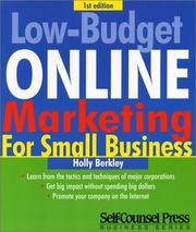 Cover of: Low-Budget Online Marketing (Self-Counsel Press Business)