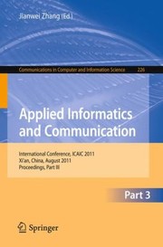 Cover of: Applied Informatics And Communication by 