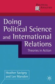 Cover of: Doing Political Science And International Relations Theories In Action by 