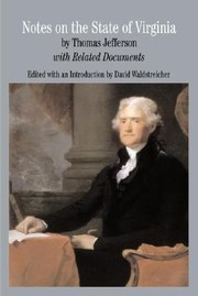 Cover of: Notes on the State of Virginia
            
                Bedford Series in History  Culture Paperback by 