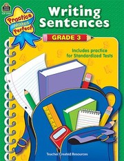 Cover of: Writing Sentences Grade 3