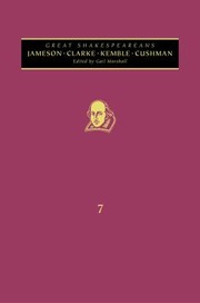 Cover of: Jameson Cowden Clarke Kemble Cushman
            
                Great Shakespeareans