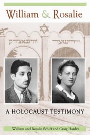 Cover of: William Rosalie A Holocaust Testimony by 