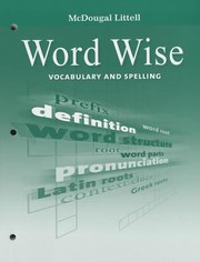 Cover of: Word Wise Vocabulary and Spelling Grade 8
            
                McDougal Littell Literature