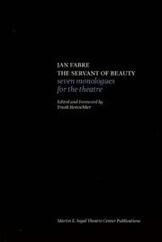 Cover of: The Servant Of Beauty 7 Monologues For The Theatre