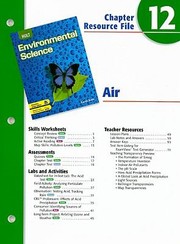 Cover of: Holt Environmental Science Chapter 12 Resource File