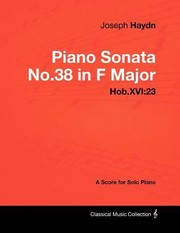 Cover of: Joseph Haydn  Piano Sonata No38 in F Major  HobXVI by 