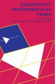 Cover of: Diagnostic Mathematical Tasks