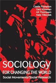 Cover of: Sociology for Changing the World: Social Movements/Social Research