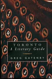 Cover of: Toronto: a literary guide