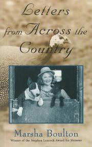 Cover of: Letters from Across the Country by Marsha Boulton