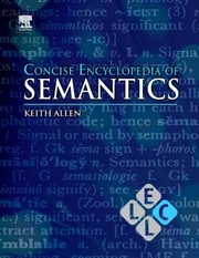 Cover of: Concise Encyclopedia Of Semantics