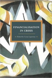 Cover of: Financialization In Crisis